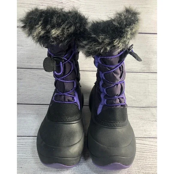 Kamik Size 2 Purple Winter Snow Boot - Picture 3 of 9